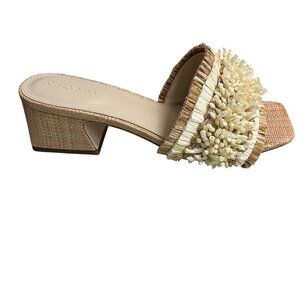 NEW WITH BOX JMCLAUGHLIN SUMMER BEADED SLIP ON SANDALS BEACH WOMEN'S SIZE 8.5